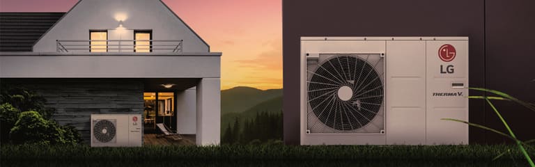 LG THERMA V R290 Monobloc warmtepomp bij een woning